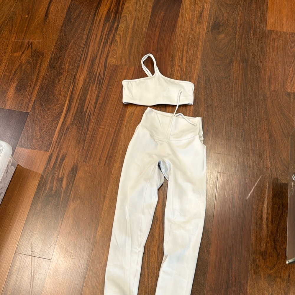 CSB gray top and leggings